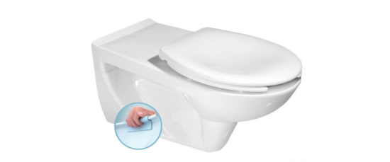 piekārtais invalīdu pods Etiuda bez vāka, 3/6l, CO,  balts 